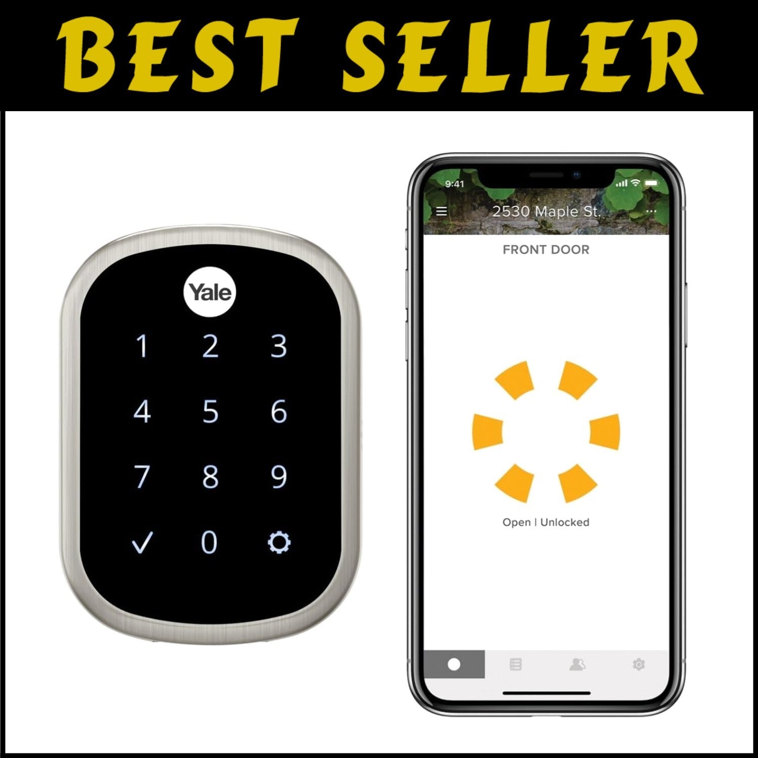 Modern Smart Deadbolt with Backlit Touchscreen - Secure, Sleek & Easy Install