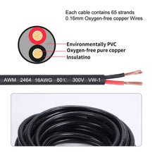 Load image into Gallery viewer, 100FT 16AWG Stranded Electrical Wire - Ideal for LED Lights &amp; Automotive Needs