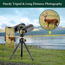 Load image into Gallery viewer, Lightweight 12x42 High Powered Binoculars with Phone Adapter for Bird Watching