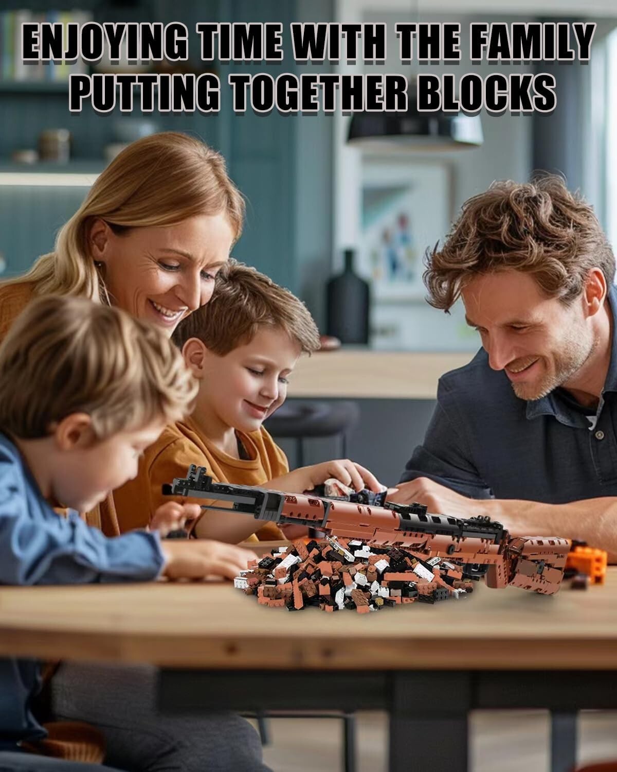 Collectible 1:1 Sniper Gun Building Blocks Set - Creative Military Display