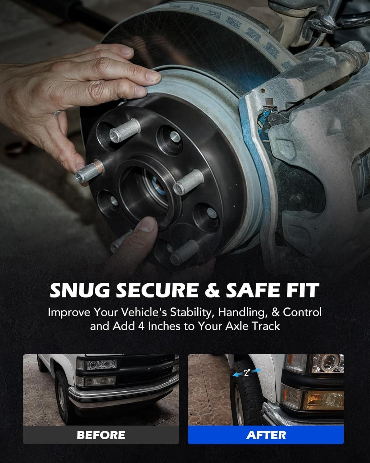 Corrosion-Resistant 2-Inch Wheel Spacers for Polaris RZR & Ranger - 4-Piece Set