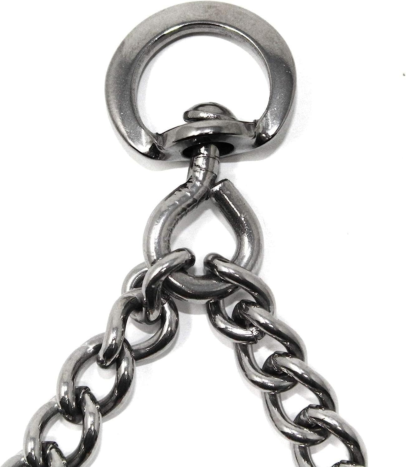 Adjustable Stainless Steel Pinch Collar with Swivel Attachment for Small Breeds