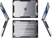 Load image into Gallery viewer, Stylish Black Shock-Absorbing Protective Case for MacBook Air 13.6 Inch