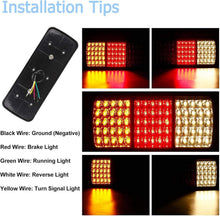 Load image into Gallery viewer, Multi-Function 75 LED Waterproof Trailer Lights - Brake, Tail, Signal Lights Set