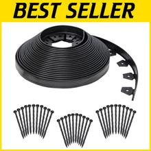 Load image into Gallery viewer, Flexible 100 ft. Black Landscape Edging Kit – Simple, No-Dig Gardening Aid