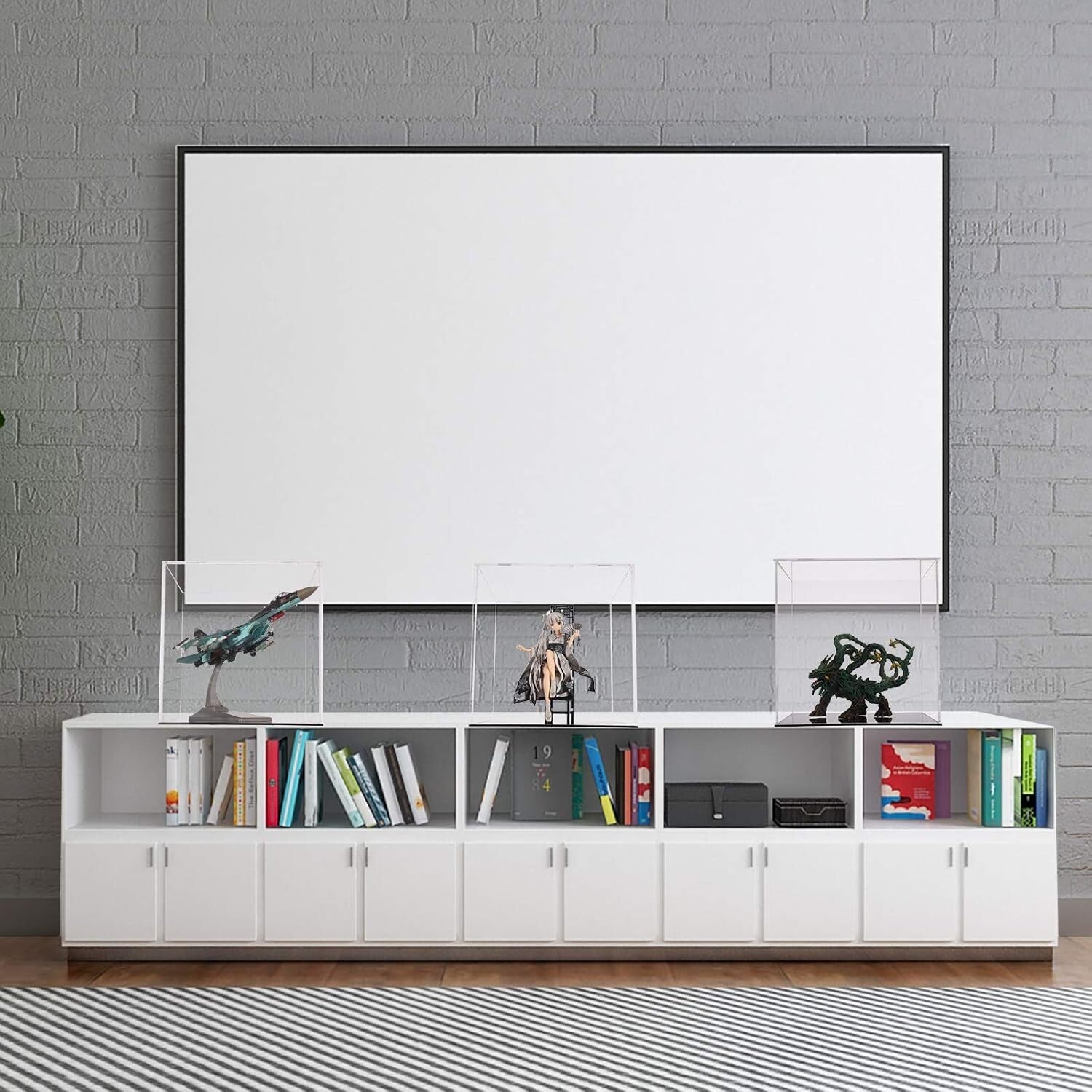 Clear Acrylic Display Case for Action Figures & Collectibles - 12x12x12 Inch