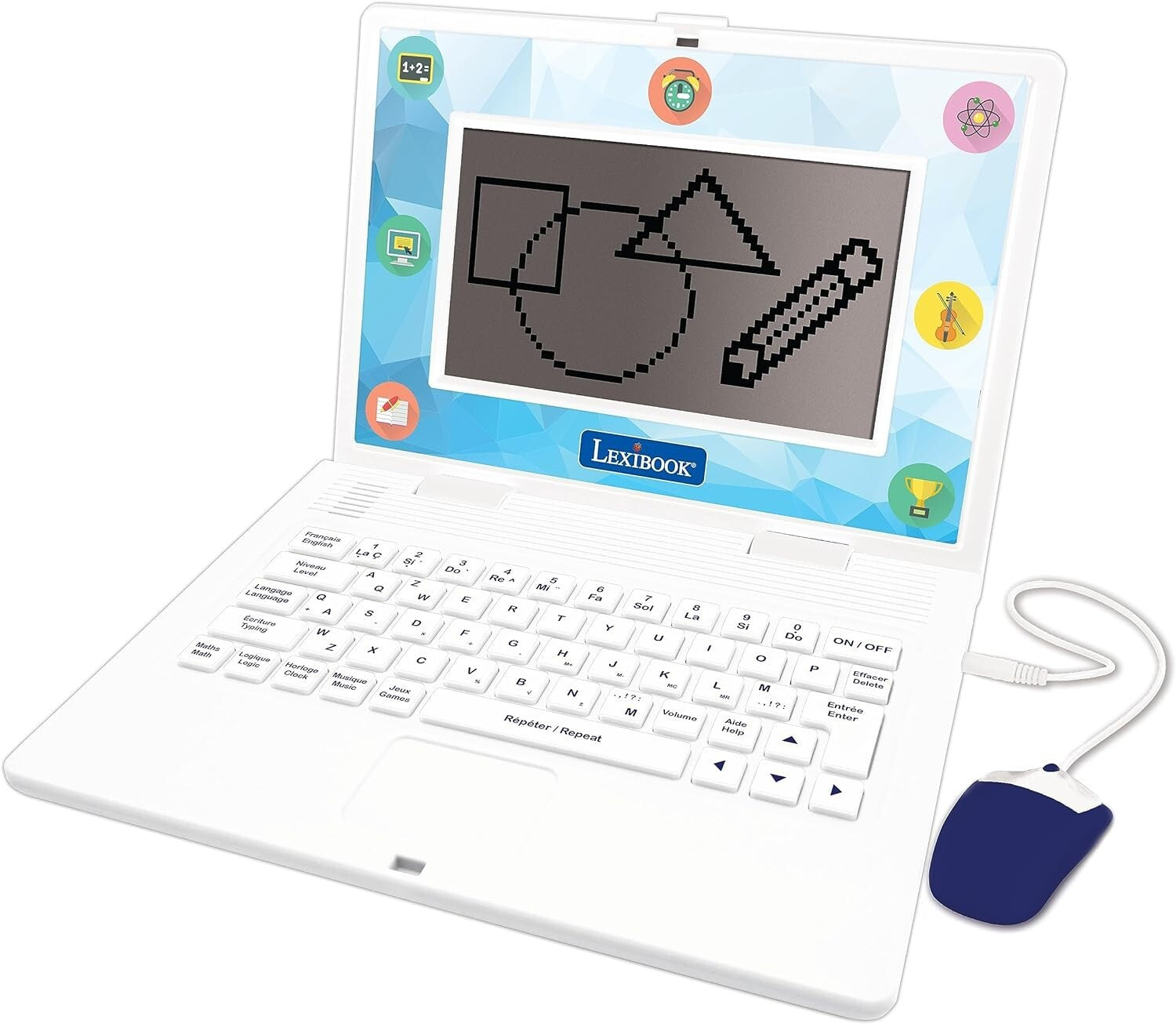 Interactive English/Spanish Learning Laptop for Kids - 170 Fun Educational Games