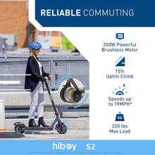 Load image into Gallery viewer, Portable Electric Scooter with 19 MPH Speed, App Control &amp; Safety Features