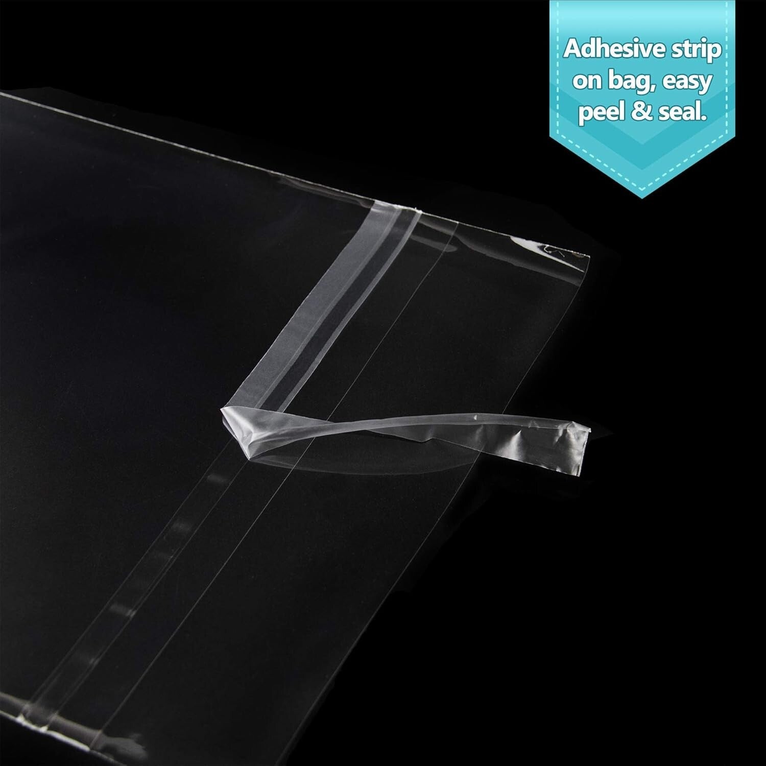 18 3/8 x 24 1/8 Crystal Clear Storage Bags - 100 Pack for Artwork Protection