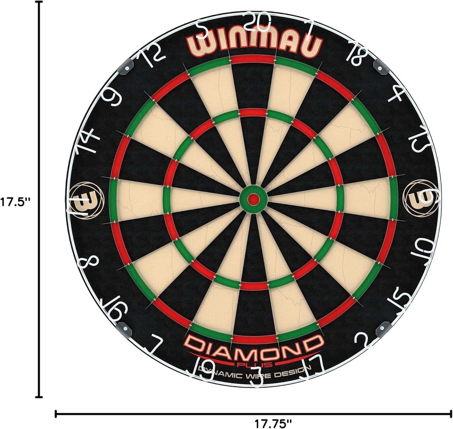 Diamond Plus Professional Bristle Dartboard - BDO Endorsed for Ultimate Play