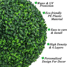 Load image into Gallery viewer, Versatile Eco-Friendly Topiary Balls - 2 Pack 15.7" Decorative Indoor/Outdoor