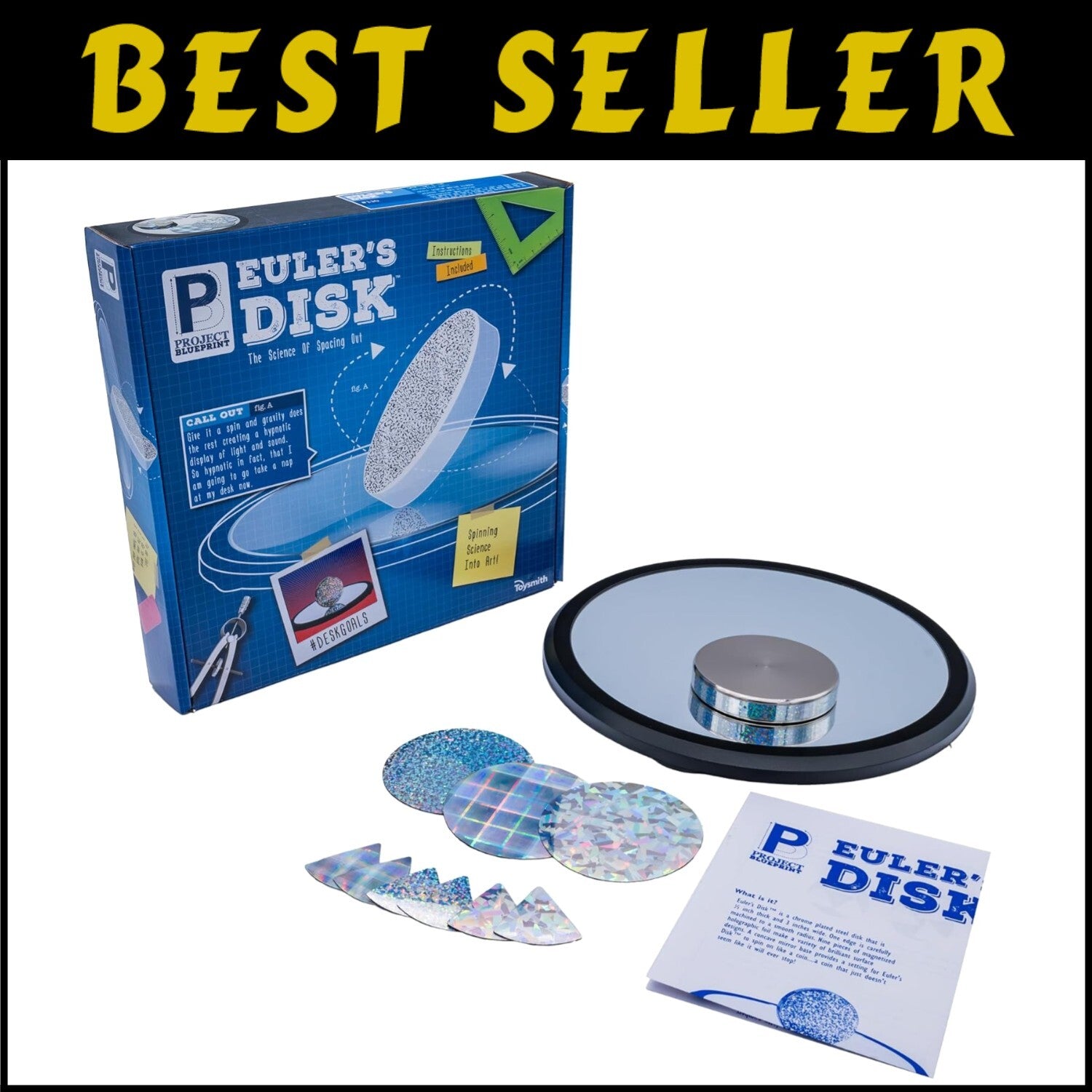 Engaging Euler's Disk - Spectacular Kinetic Toy for Adult & Kid Science Lovers