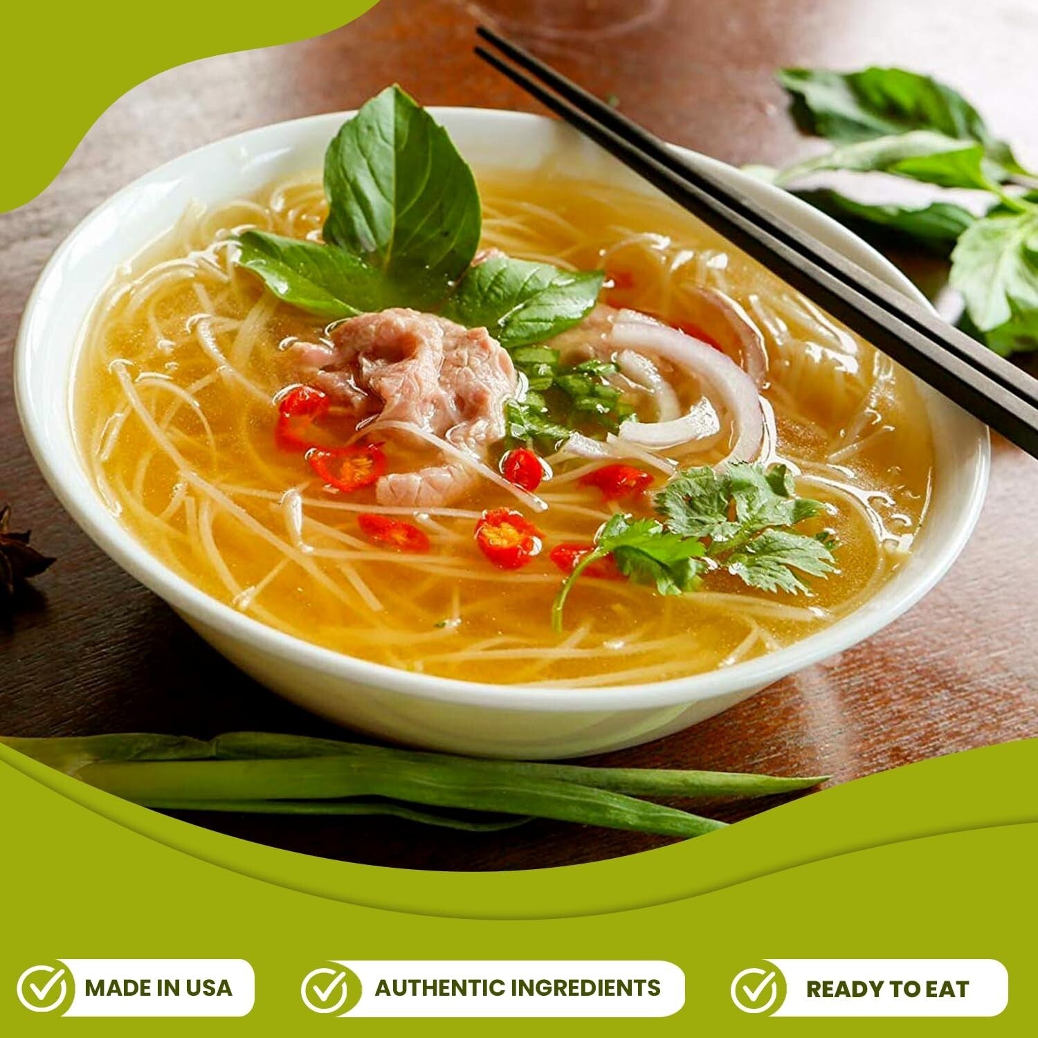 Authentic Beef Pho Soup Mix - Instant 12-Pack for Delicious Home Dining