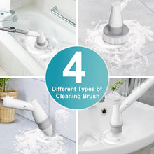 Load image into Gallery viewer, Waterproof Spin Scrubber with Extending Handle - Ideal for Bathroom Cleanings