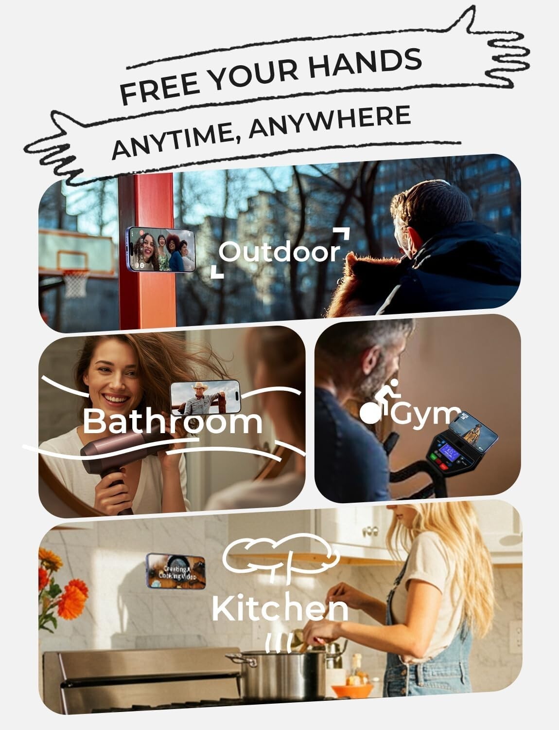 Adjustable Vacuum Magnetic Phone Mount for Dashboard - Perfect for iPhone 12+