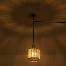Load image into Gallery viewer, Industrial Boho Black Hanging Lamp with Dimmable Feature - Perfect for Any Room