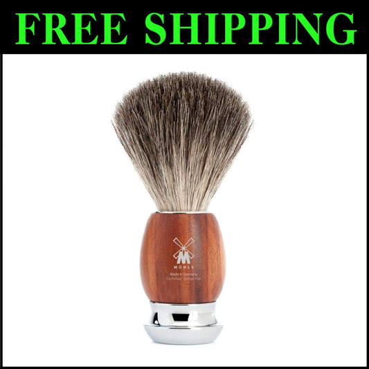 Handcrafted Plum Wood Badger Shaving Brush - Superior Lather & Gentle Massage