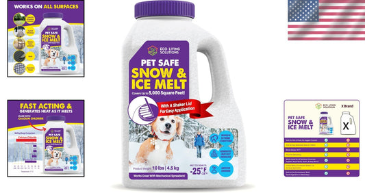 Pet-Safe Calcium Chloride Ice Melt: Eco-Friendly Solution for Driveways & Roofs