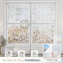 Load image into Gallery viewer, Static Cling Decorative Window Film - UV Protection &amp; Easy Removal, 35.4"x157.4"