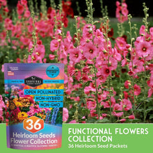 Load image into Gallery viewer, Heirloom Flower Seed Collection | 36 Assorted Pollinator Plants for Your Garden