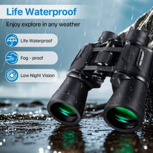 Load image into Gallery viewer, 20x50 High Power Waterproof Binoculars with Smartphone Adapter for Bird Watching