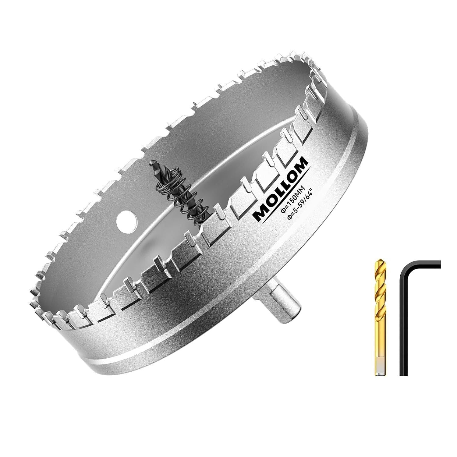 152mm Tungsten Carbide Hole Cutter - Superior Durability for Steel and Plastic