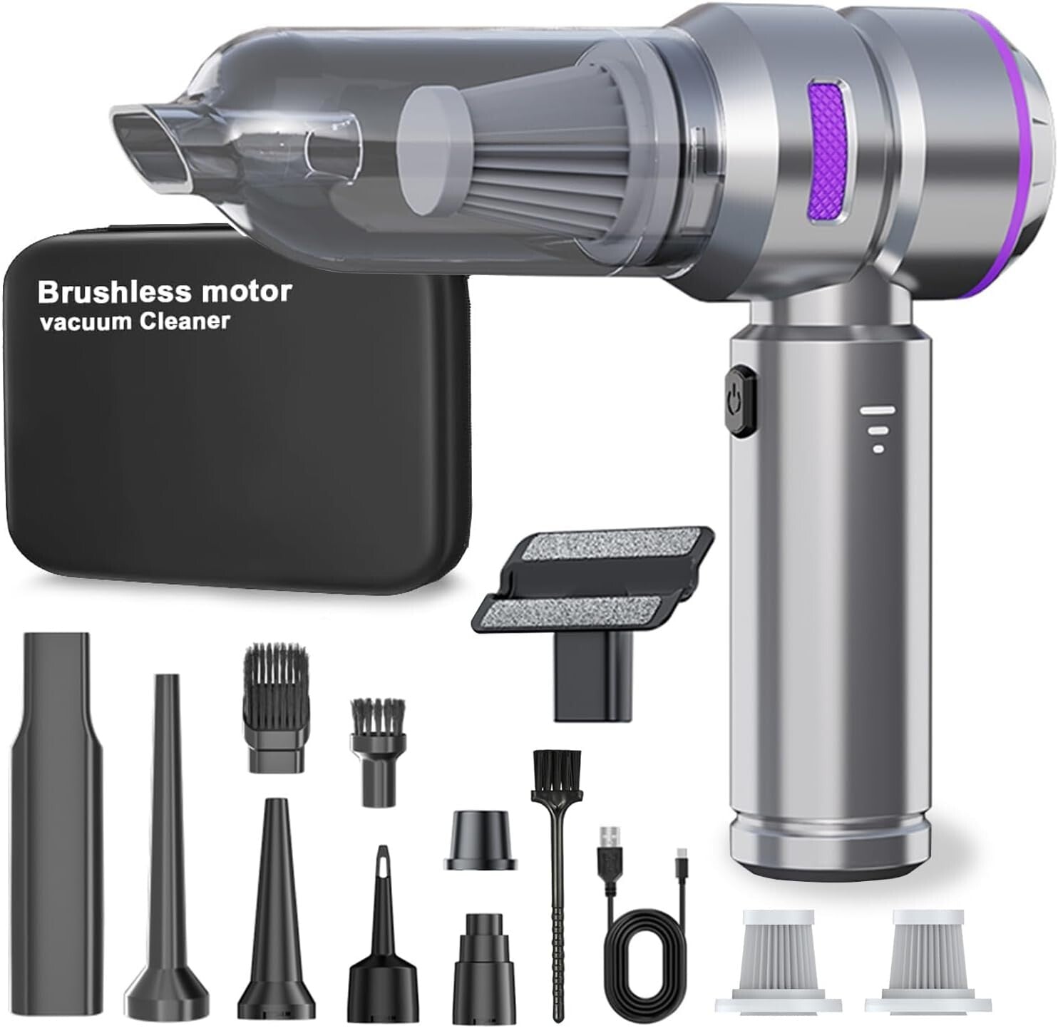 Lightweight Cordless Vacuum Cleaner - 4-in-1 with Blowing & Inflating Functions