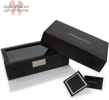 Load image into Gallery viewer, Stunning 6 Slot Men's Watch Organizer with Valet Drawer &amp; Faux Leather Interior