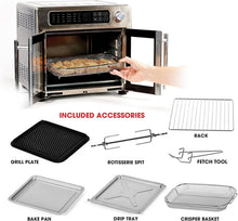 Load image into Gallery viewer, 26 QT Stainless Steel Air Fryer &amp; Multi-Cooker with Touchscreen Controls