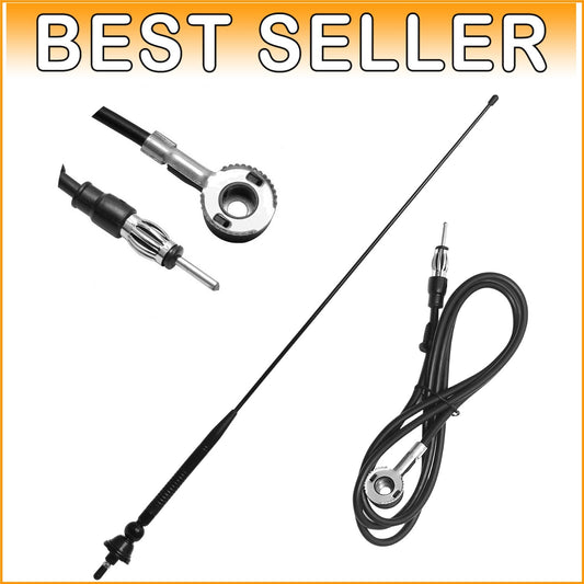 Durable 26.5-Inch Black Marine Radio Antenna for Cars & Boats – 15 Mile Range