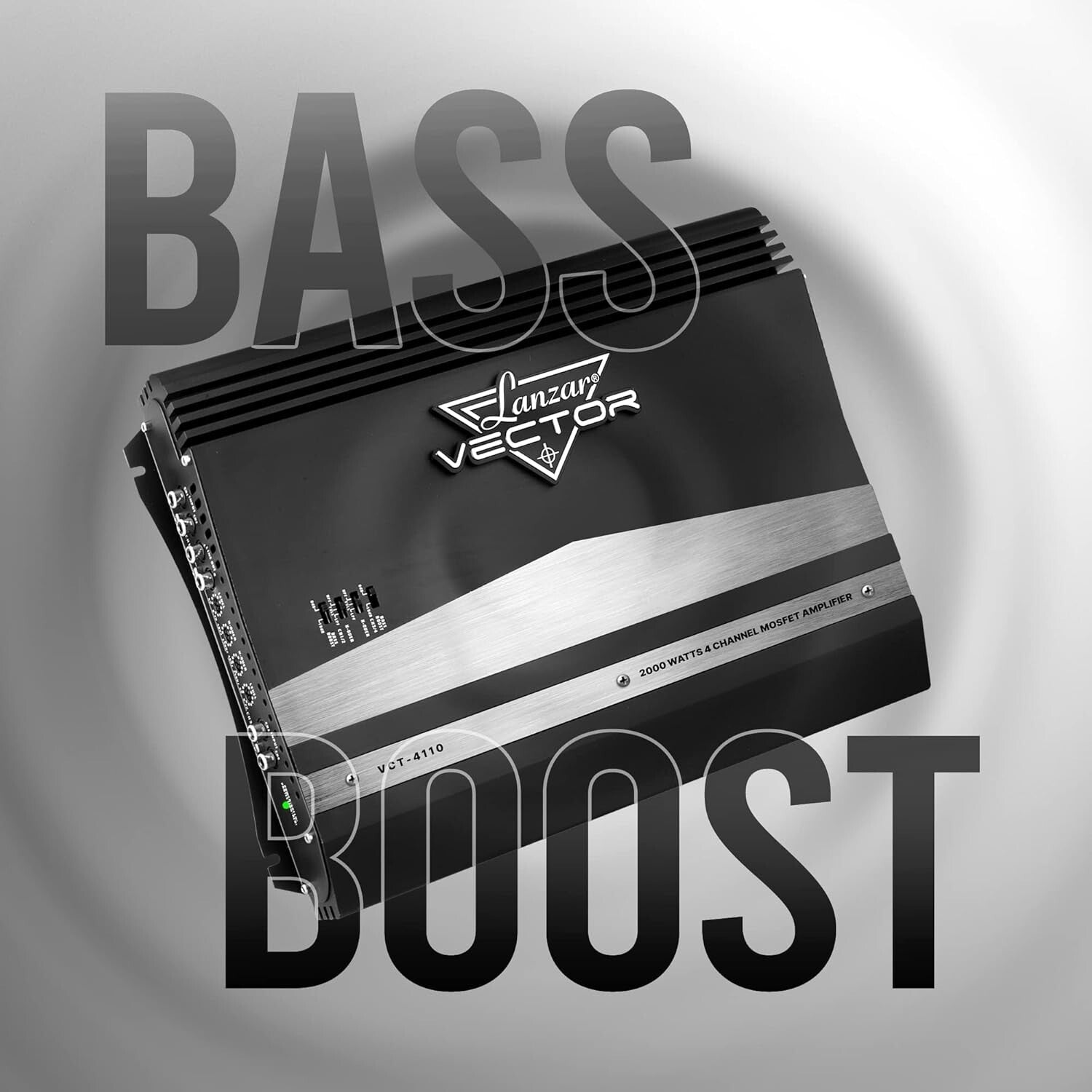 Slim Design 2000 Watt 4 Channel Amplifier - High Power & Versatile Sound Control