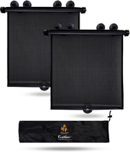 Load image into Gallery viewer, Hassle-Free Privacy with Retractable Baby Car Window Shades - 22" x 24" Size