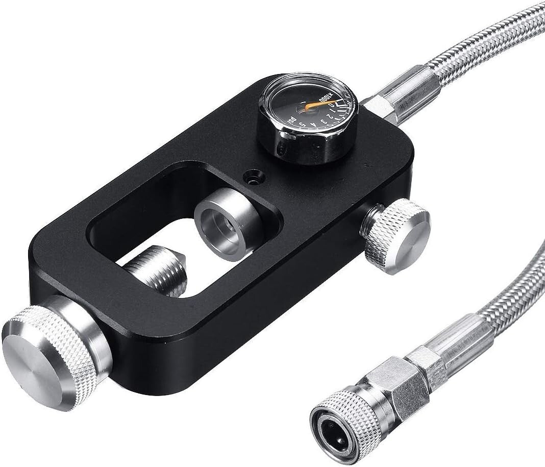 Durable DIN Valve Scuba Tank Adapter - 36 Inch Stainless Steel Hose Included