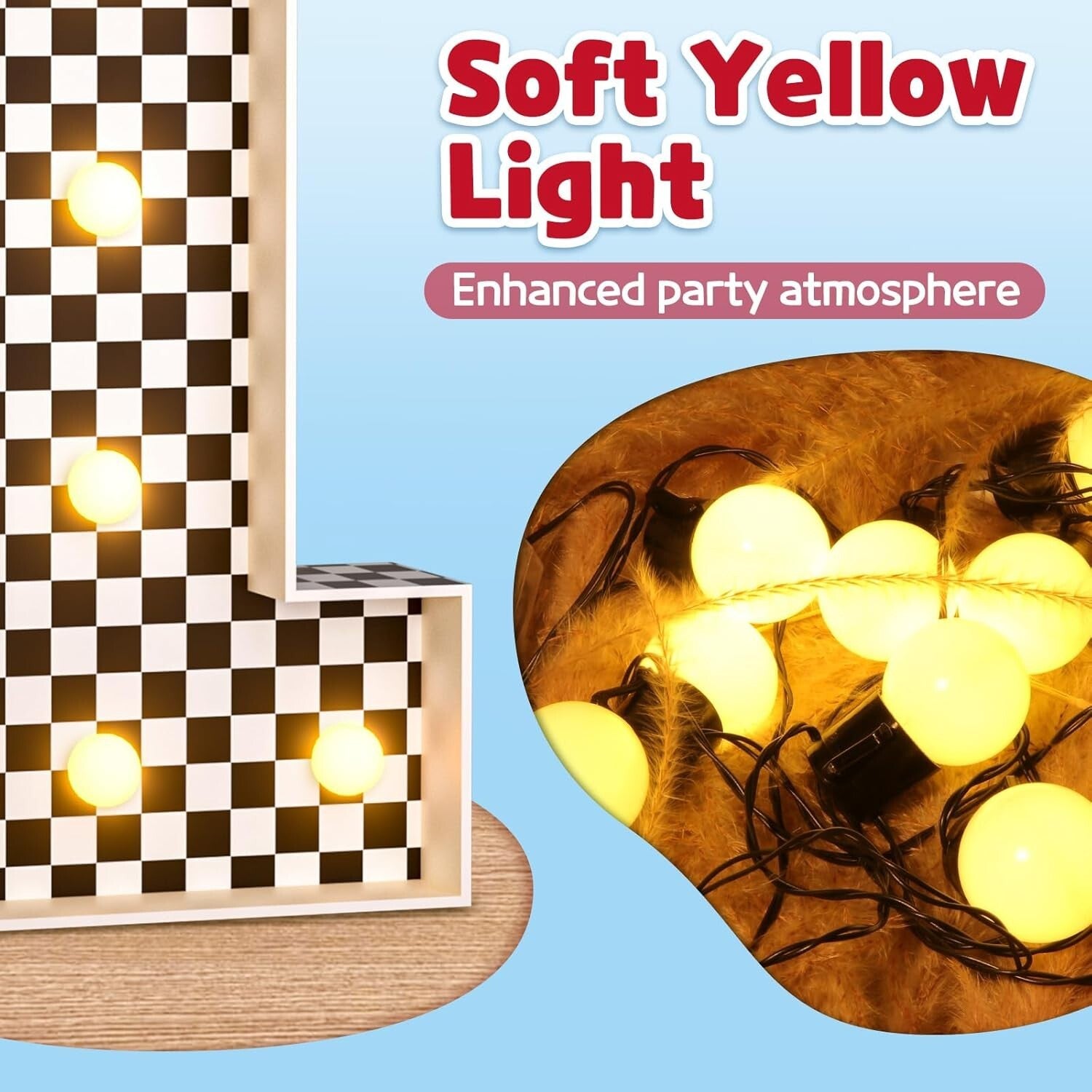 Eye-Catching 3ft Race Car Marquee Numbers with Warm Lights for Kids' Parties