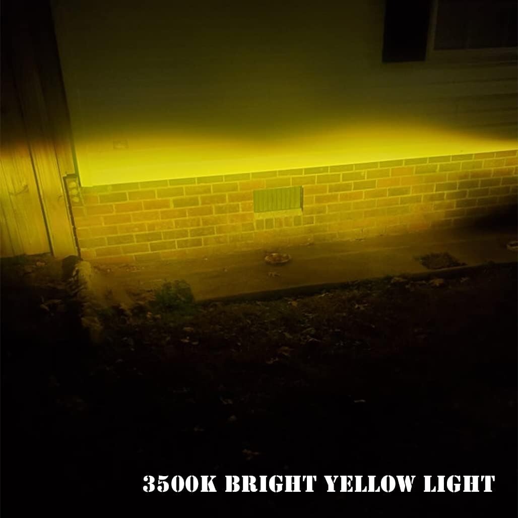 Easy Install Clear Lens Yellow LED Fog Lights for 2016-2022 Toyota Tacoma & More