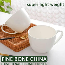 Load image into Gallery viewer, Versatile 4-Piece Bone China Cereal Mug Set - Ideal for Coffee &amp; Snacks