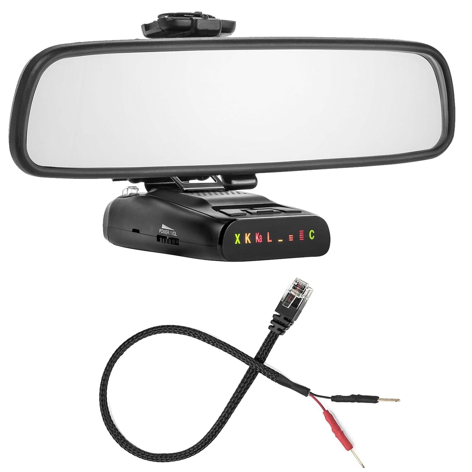 Professional Mirror Mount + Power Wire Compatible with Uniden Radar Models