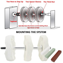 Load image into Gallery viewer, Ultimate 16" Lathe Buffing System - 8" Wheels &amp; Polishing Compounds Included