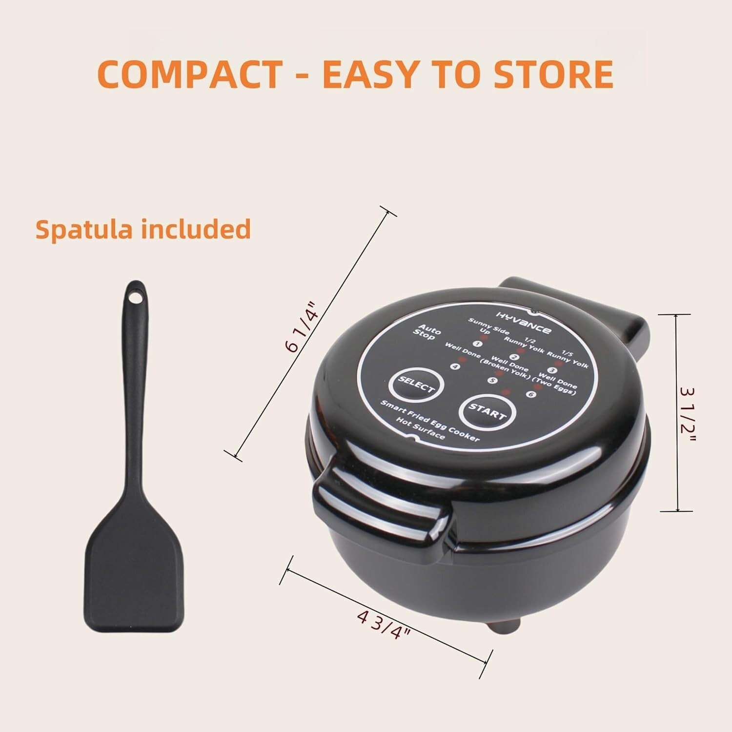 Lightweight Non-Stick Fried Egg Maker - Precision Cooking with Safety Features