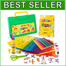 Load image into Gallery viewer, Portable Drawing Kit with Stencils: Ideal Arts &amp; Crafts for Children Ages 4-8