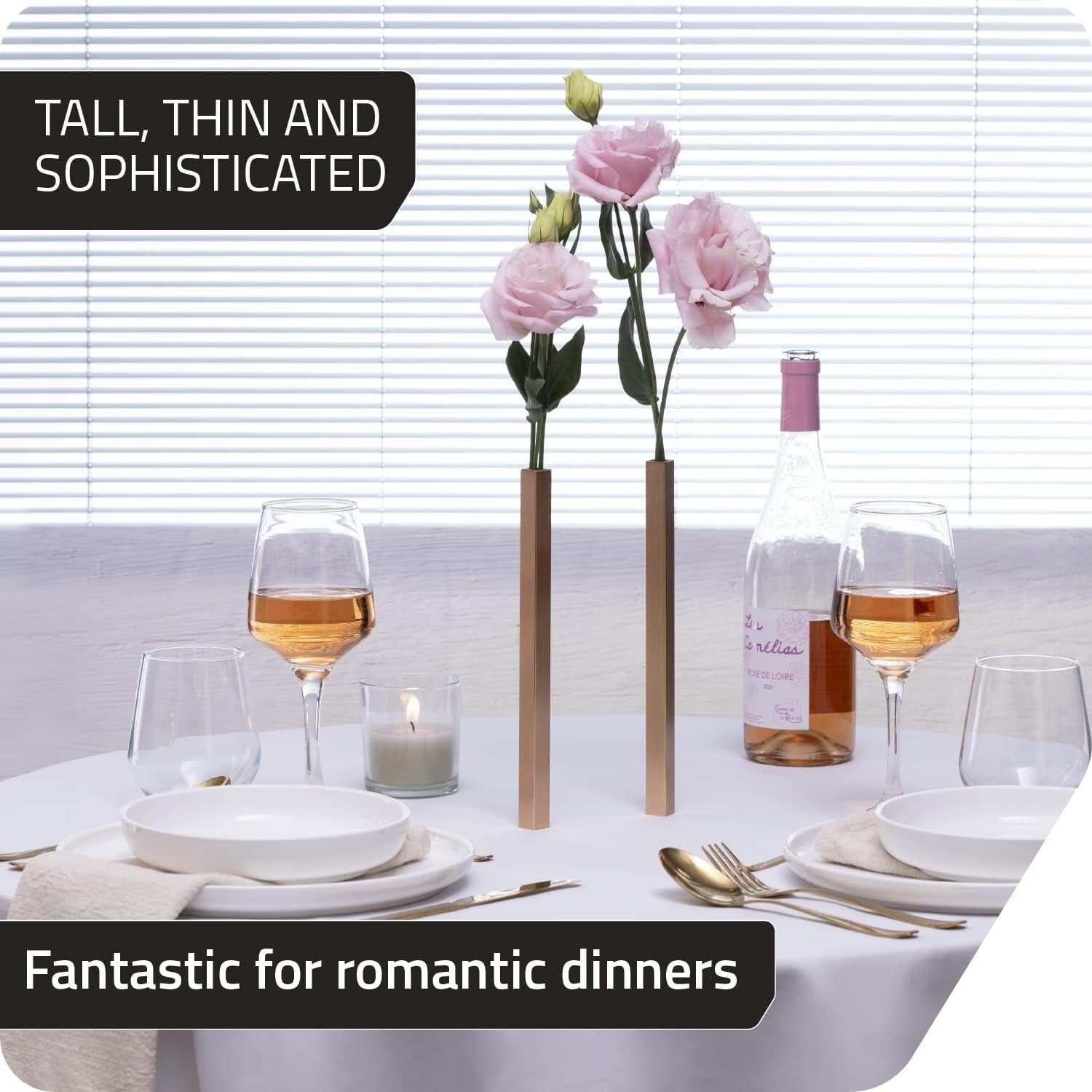 Elegant Magnetic Vases Set of 5 - Perfect for Flowers and Centerpieces