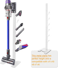 Load image into Gallery viewer, Sturdy Metal Organizer for Cordless Vacuums - 6 Hooks, No Wall Drilling Required