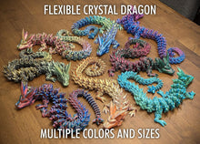 Load image into Gallery viewer, Vibrant 24" Articulated Crystal Dragon - Durable 3D Printed Eco-Friendly Design