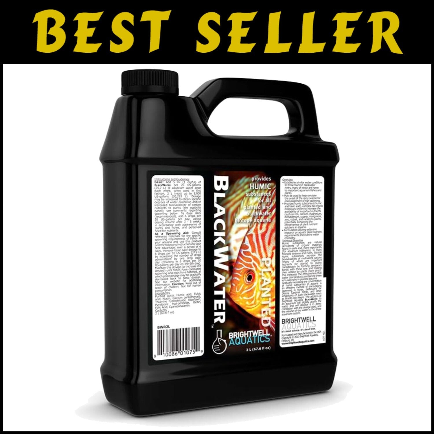 Aquarium Blackwater Conditioner 2L - Simulate Natural River Conditions for Fish