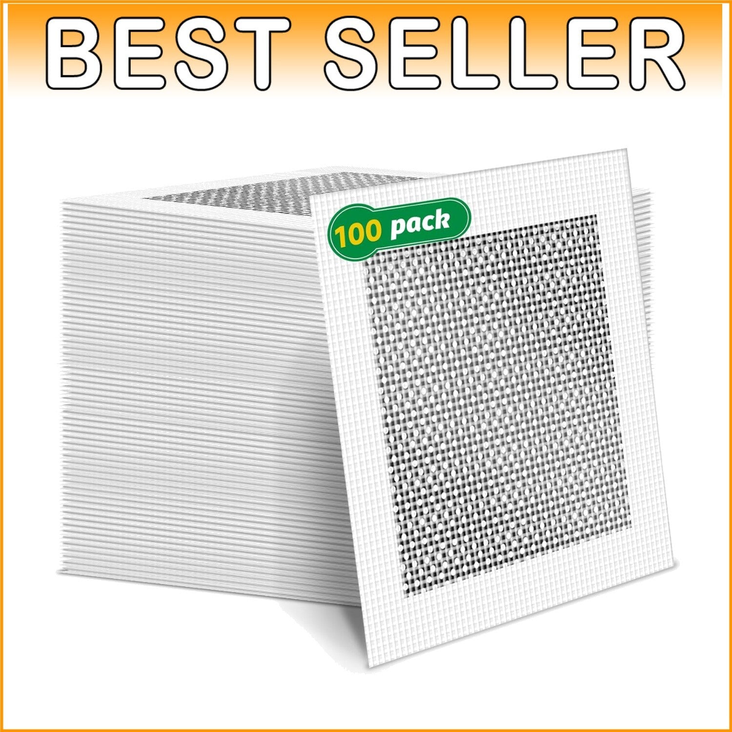 100 Pcs 6" Self-Adhesive Drywall Repair Patches for Easy Wall Restoration