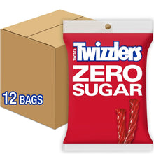 Load image into Gallery viewer, Kosher Zero Sugar Twists - 12 Bags of Strawberry Licorice Style Candy, 5oz Each