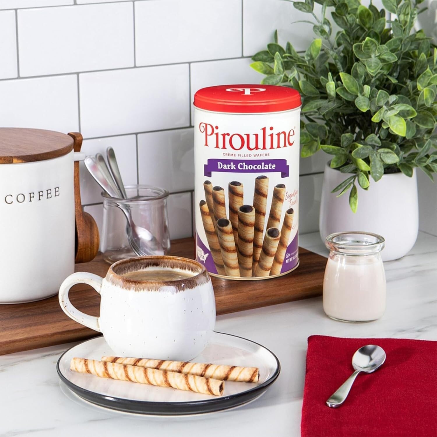 Delicious Dark Chocolate Rolled Wafers – Ideal for Dipping and Gifting – 6-pack