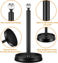 Load image into Gallery viewer, Sturdy Matte Black Paper Towel Holder - Easy Install 2 Pack for Modern Homes