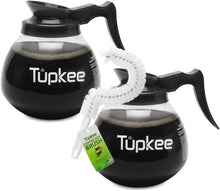 Load image into Gallery viewer, Ergonomic 12-Cup Coffee Decanter - Shatter-Resistant with Non-Scratch Brush