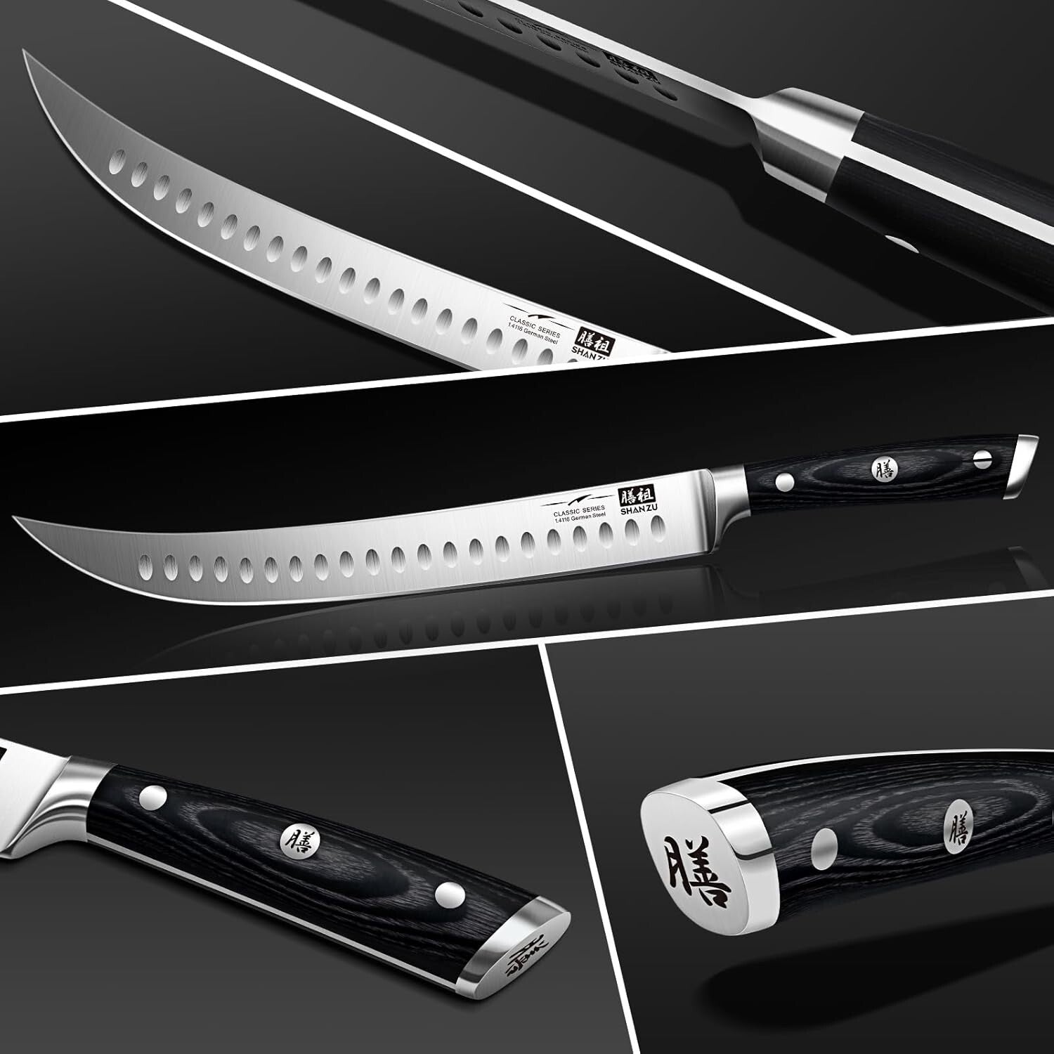 12" German Carving Knife - Razor Sharp Brisket Slicing Knife with Gift Box